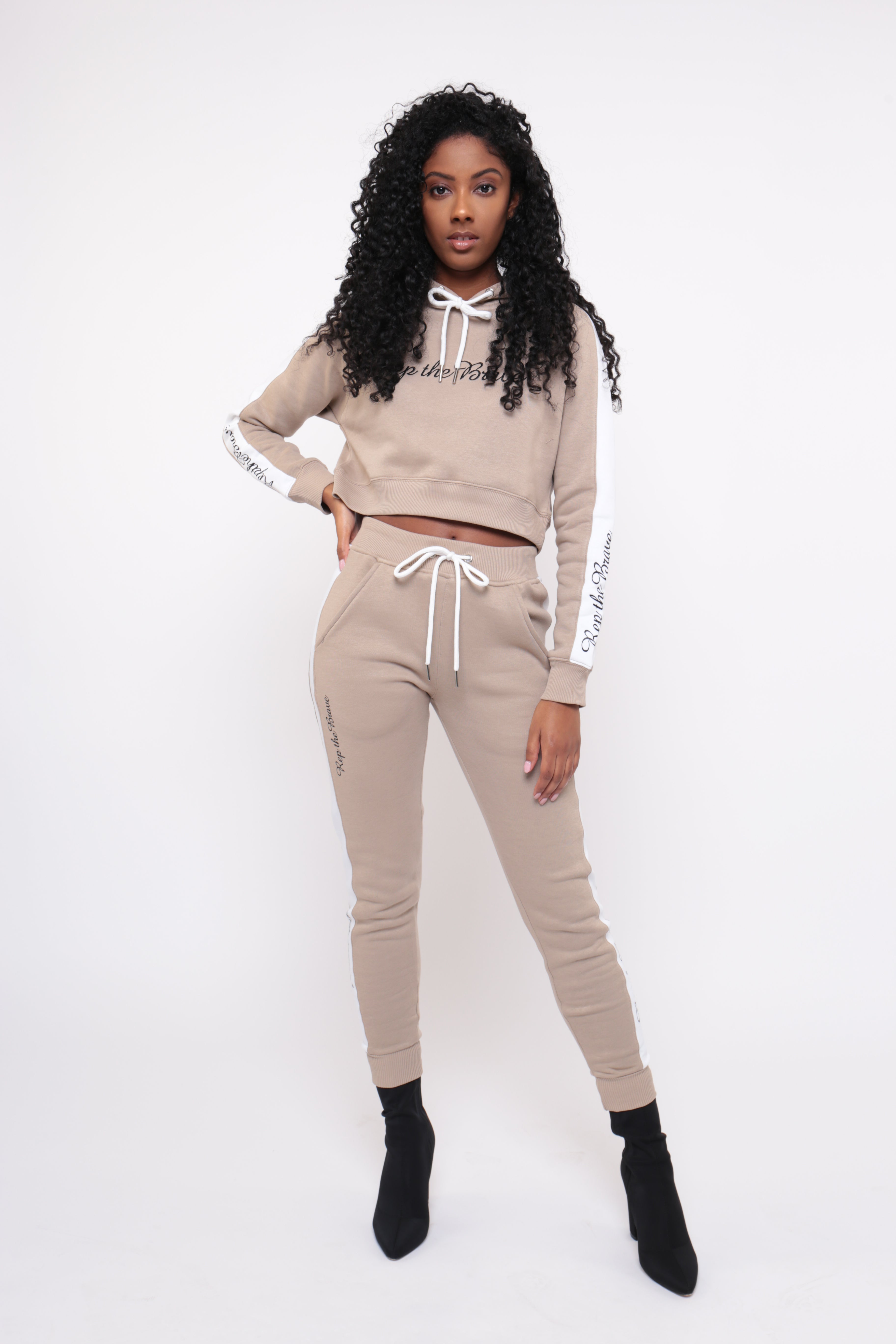 REPTHEBRAVE NUDE TRACKSUIT CO-ORD TOP