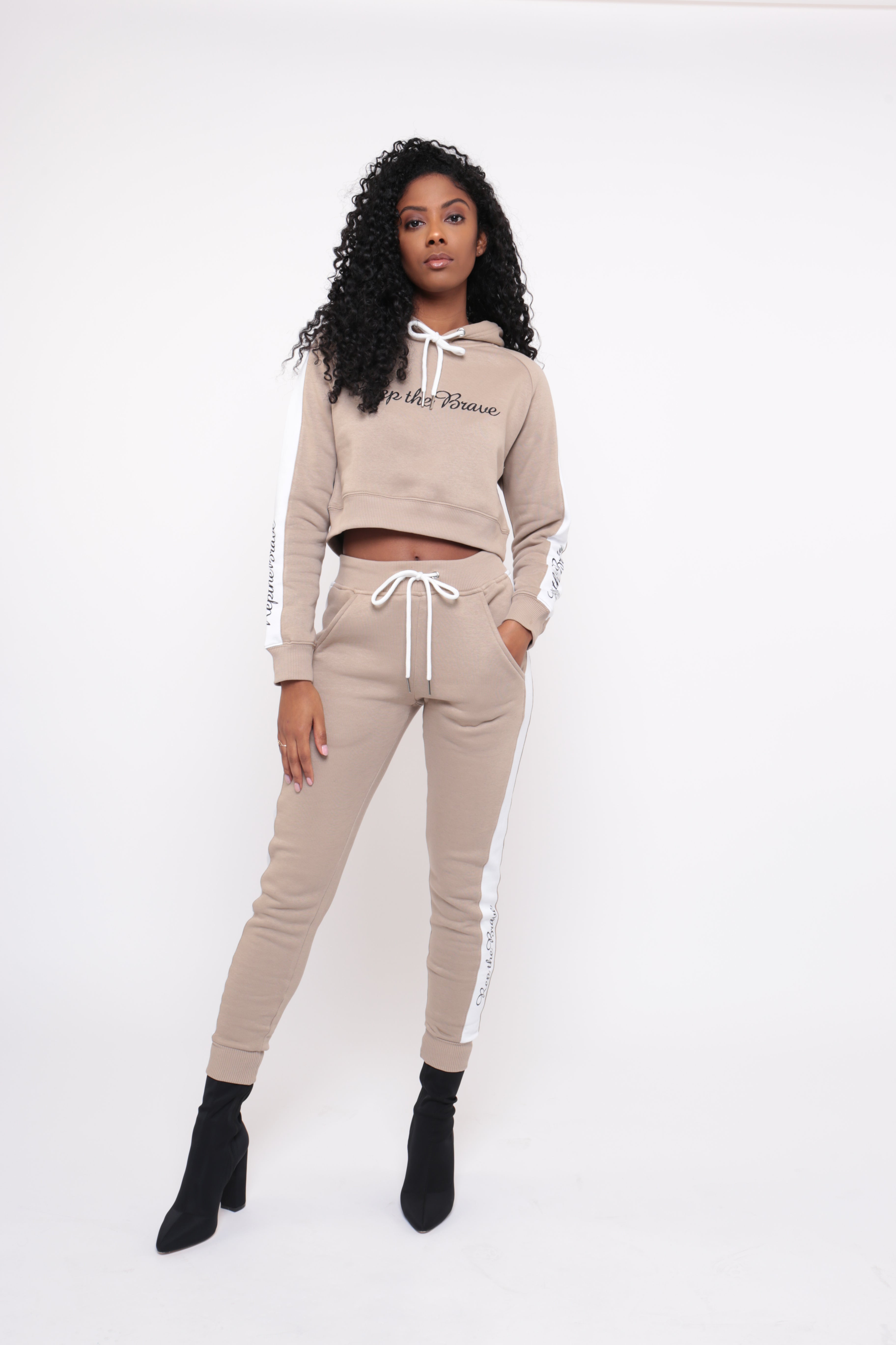 REPTHEBRAVE NUDE TRACKSUIT CO-ORD BOTTOMS